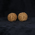 The Amber-Crest Spheres | "Xing-Tai-Yuan-Bao" Walnut Set 4822 Matched pair of Xing-Tai-Yuan-Bao Wenwan walnuts with amber tone and rounded crest