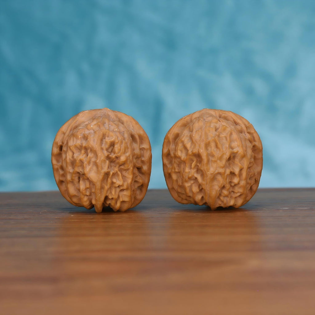 Wu-Ming nameless walnut sphere close-up – organic topography and labyrinthine texture
