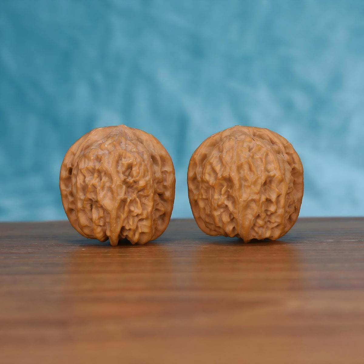 Wu-Ming nameless walnut sphere close-up – organic topography and labyrinthine texture
