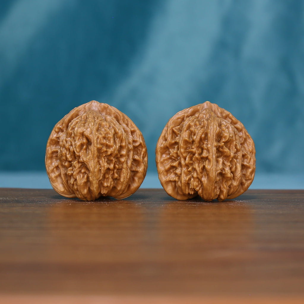 6127 wenwan walnut pair showing warm tan surfaces and textured grooves
