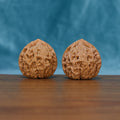 The Hearth Rounds | CWY210 Wenwan Walnut Set Matched pair of CWY210 Wenwan walnuts with rounded form and natural grain