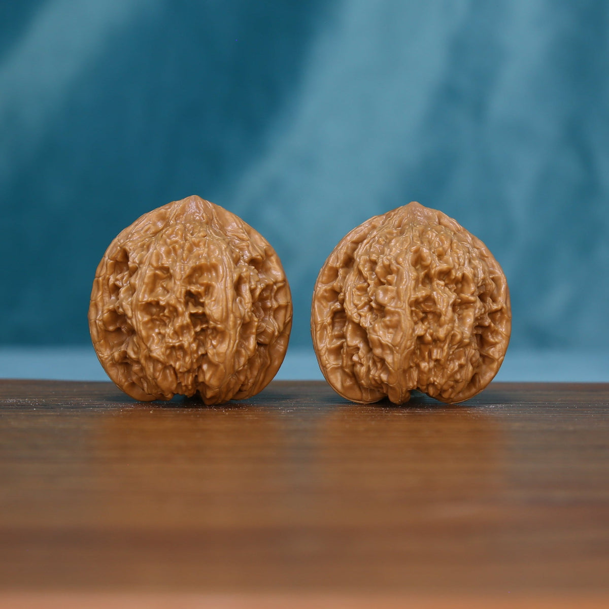 6180 Braided Crest wenwan walnut pair showing their textured tan surfaces
