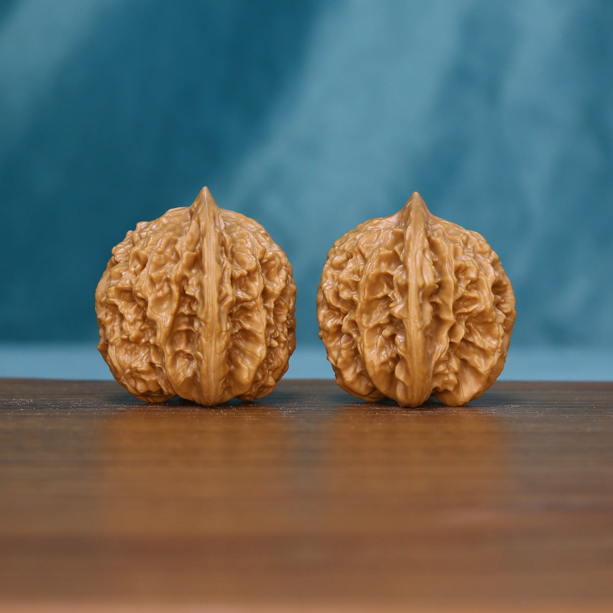 Reverse view of the 6157 Deep Furrow wenwan walnut pair

