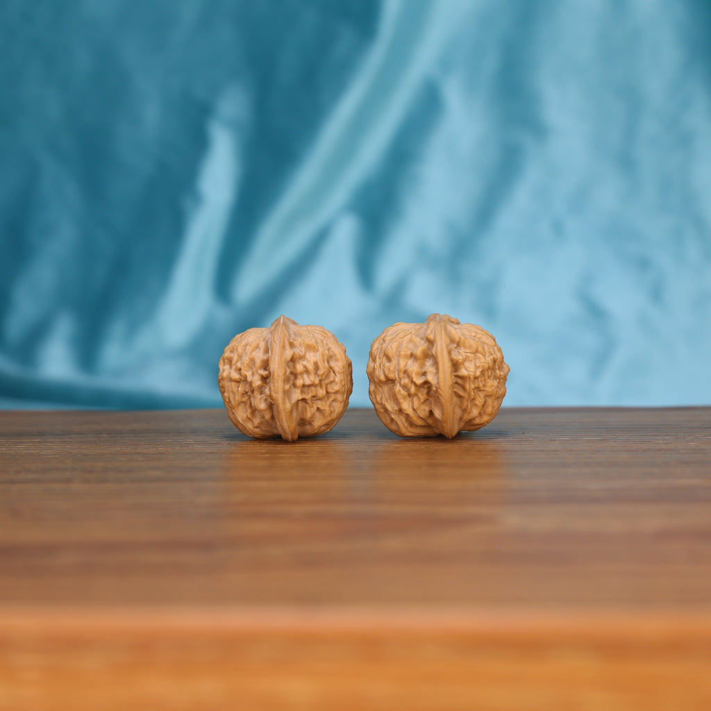 W3993 Mo-Pan walnut set side profile – low-stature flat base and raw Wabi-Sabi surface by mistbodhi