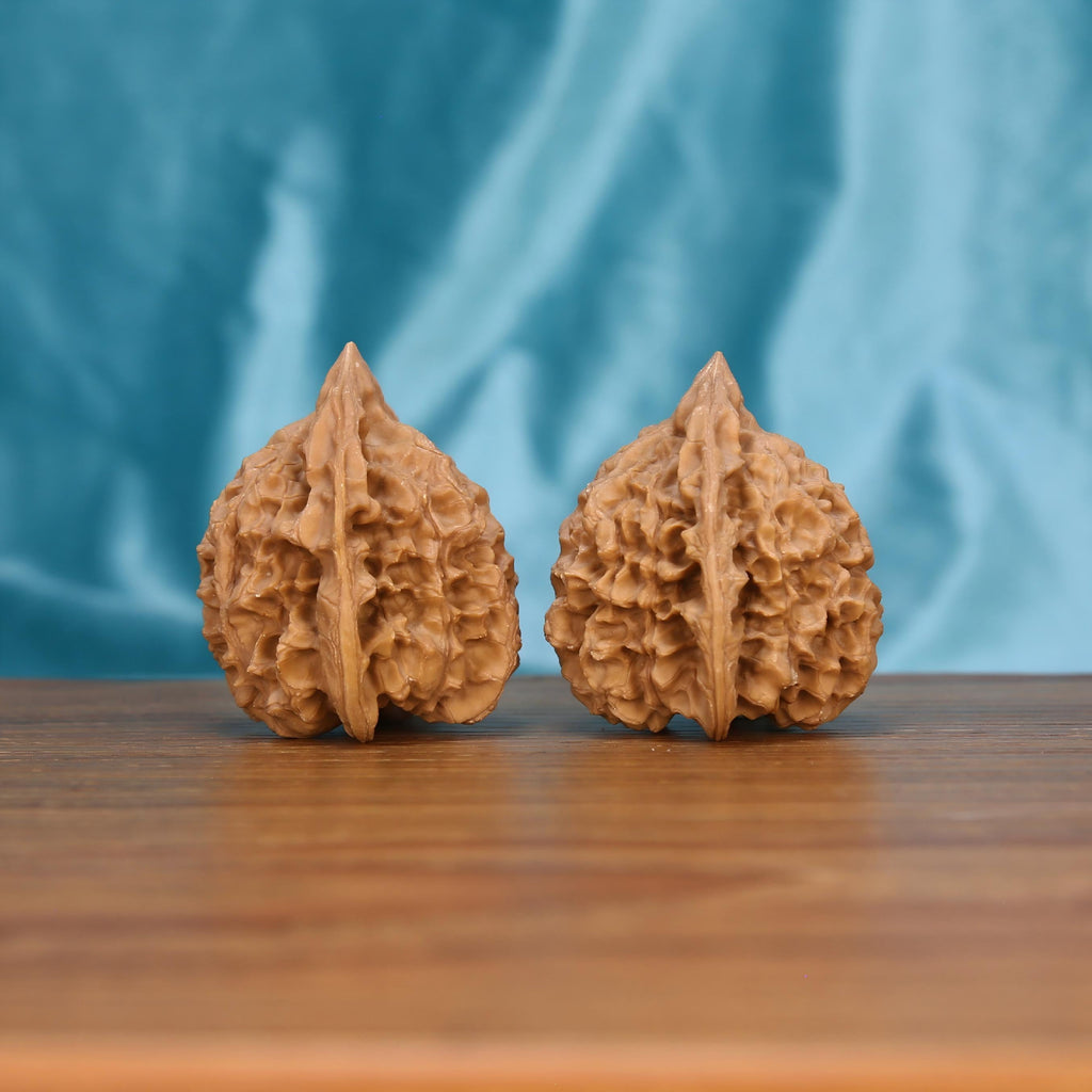 W7574 Majestic Crown walnut set – crown-like silhouette with high-friction tactile texture