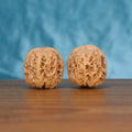 The Frontier Crest Spheres | Xi-Bei-Jiang-Jun-Bang Walnut Set 5513 Matched pair of Xi-Bei-Jiang-Jun-Bang Wenwan walnuts with natural ridges