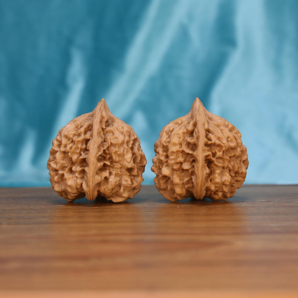 W7567 Mythic Crown walnut set side profile – 25g+ dense botanical spheres for tactile mindfulness
